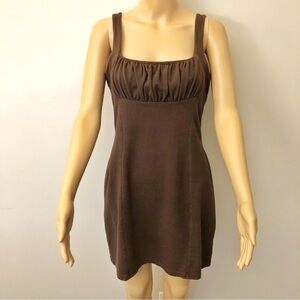 Victoria’s Secret Bra Tops Sexy Brown Camisole Mini Dress. Medium.